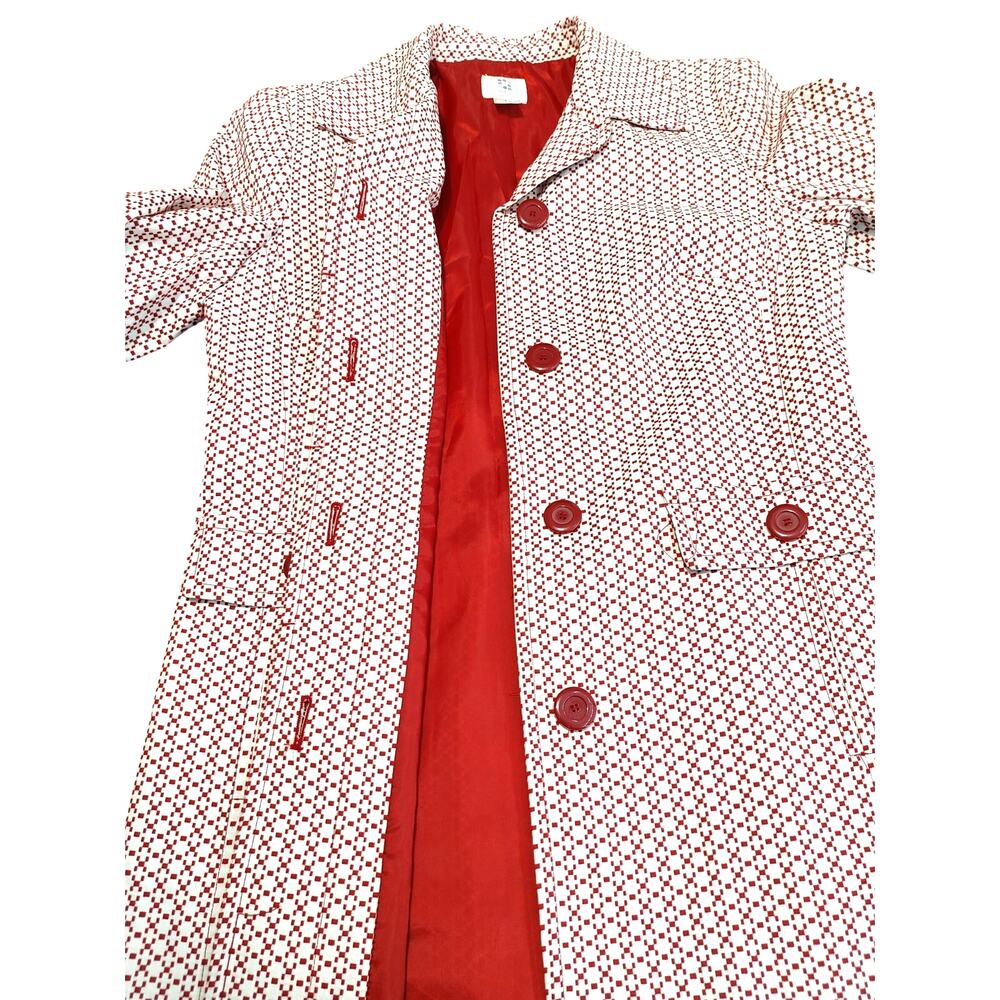 Apt. 9 Lined Hidden Buttons Cotton Blend Coat Str… - image 7